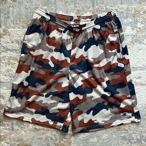 Champion Camo Mesh Shorts - 9” inseam - size medium